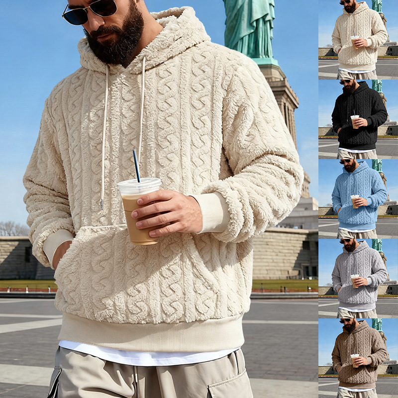 Sherpa Hoodie Fleece - Felpa con cappuccio in pile da