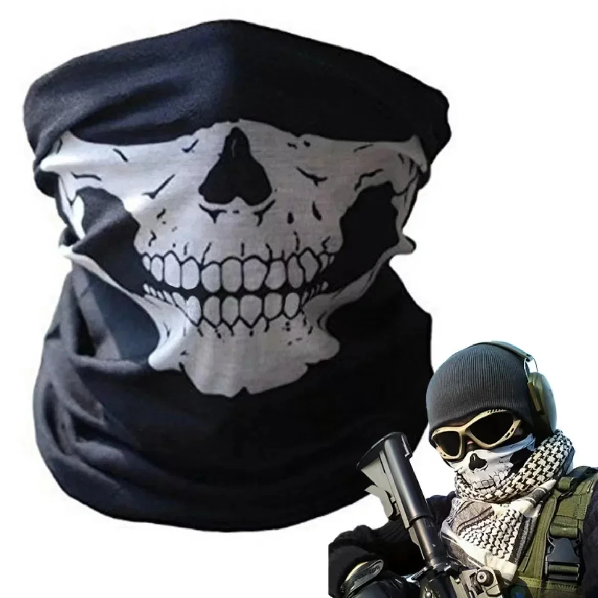 Balaclava Ski Mask - Teschio da uomo passamontagna maschera da