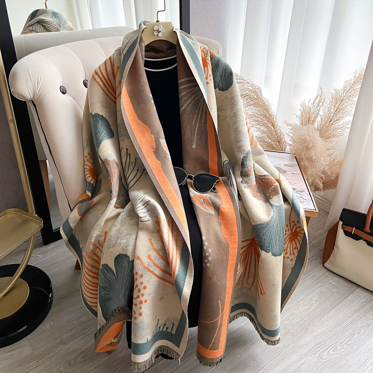 Cashmere Pashmina Wrap - 2025 Nuovo Inverno Caldo Scialle di