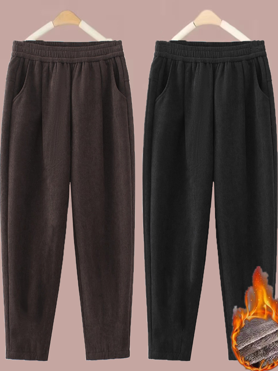 Corduroy Pant Warm - Pantaloni a Gamba Dritta Imbottiti da