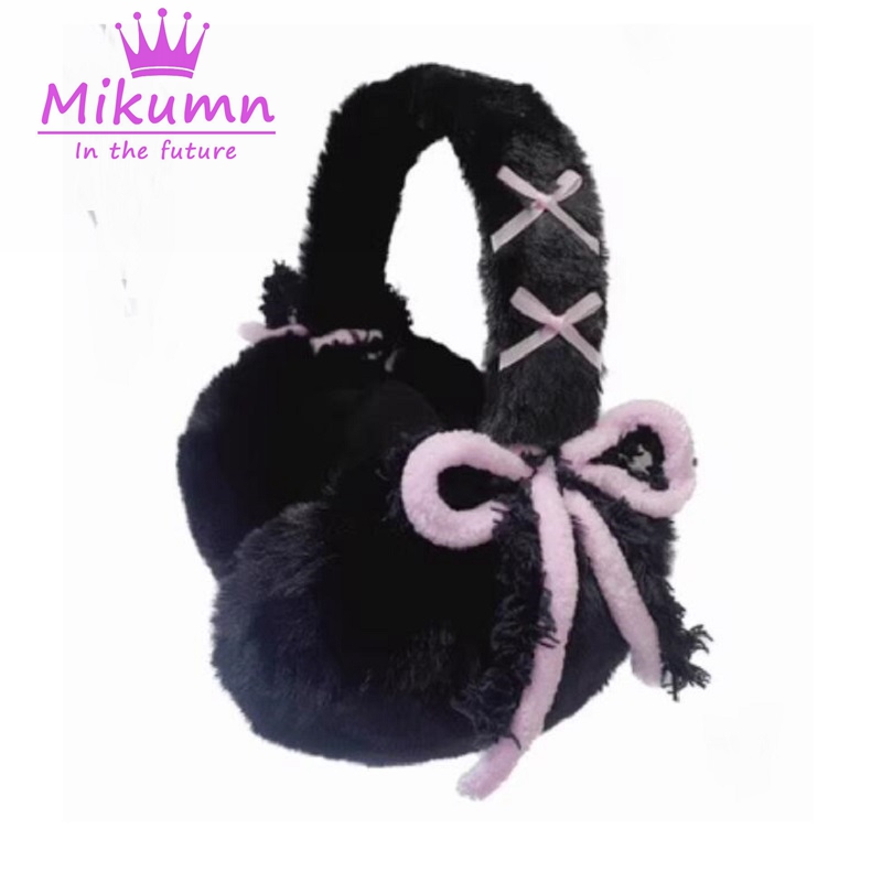 Earmuffs Foldable - Mikumn Harajuku Y2k carino dolce fiocco