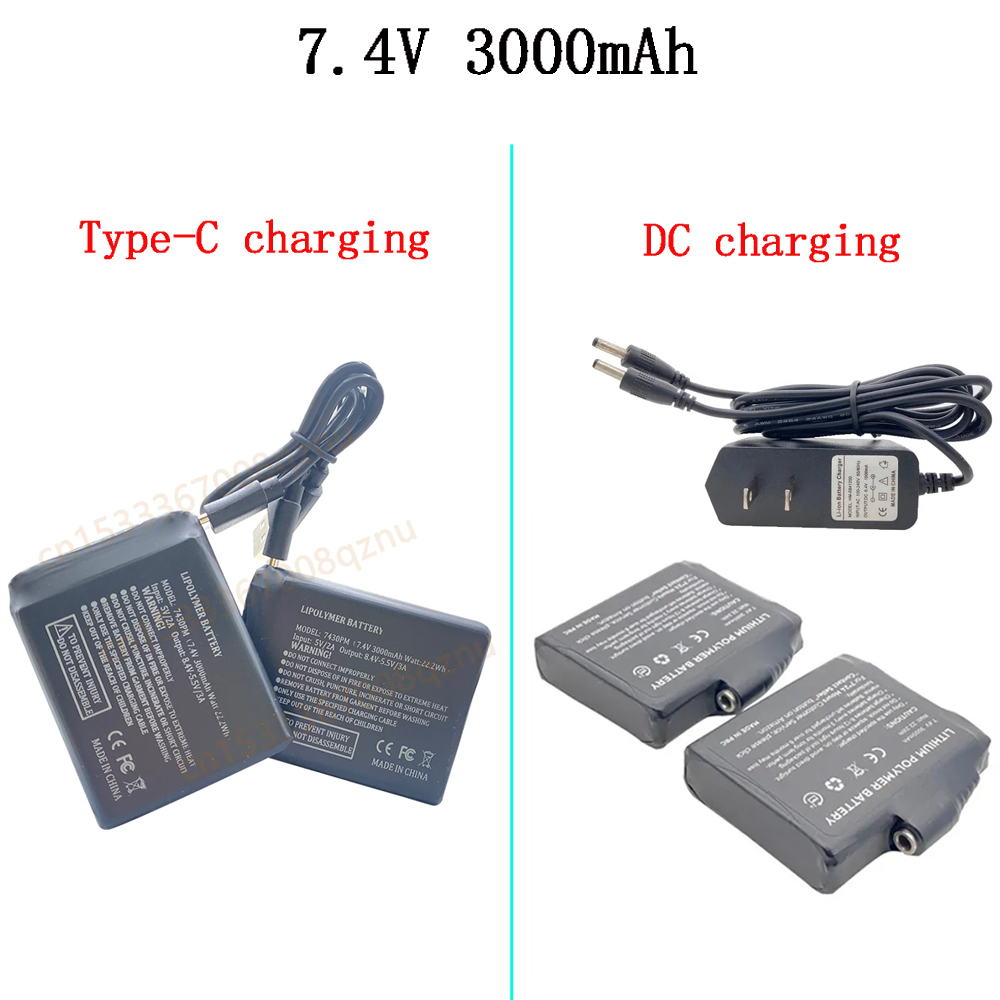 Heated Vest Battery - Batteria per guanti riscaldati Batterie al