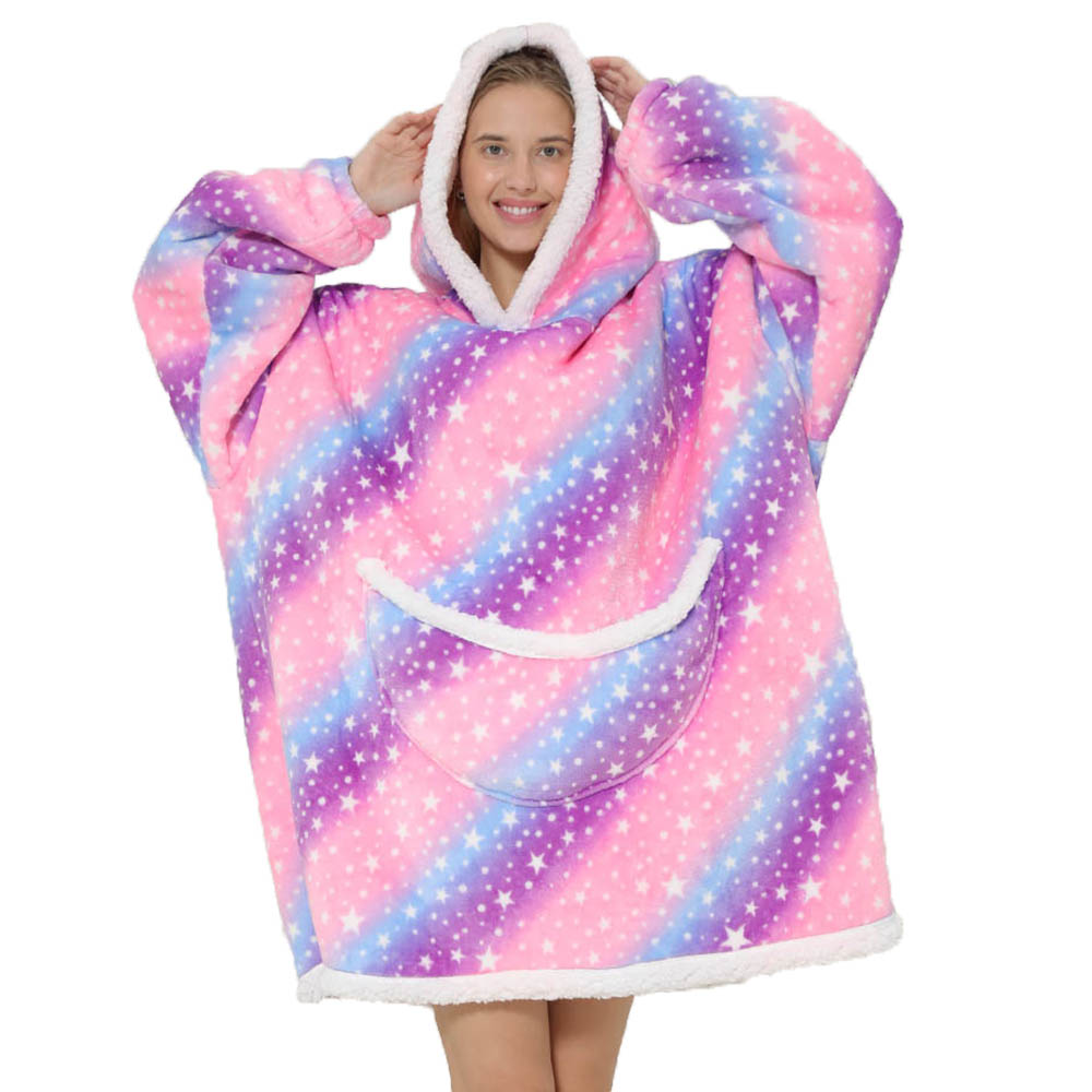 Coperta con cappuccio pigra ov - Sherpa Hoodie Fleece recensione e prezzo