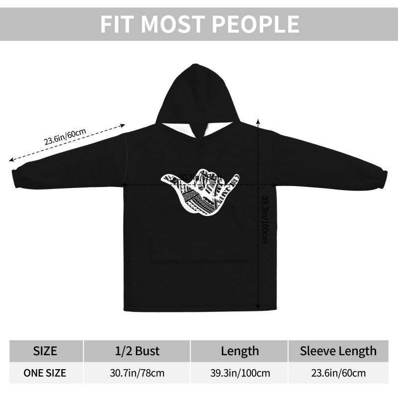 Coperta con cappuccio con stam - Sherpa Hoodie Fleece recensione e prezzo