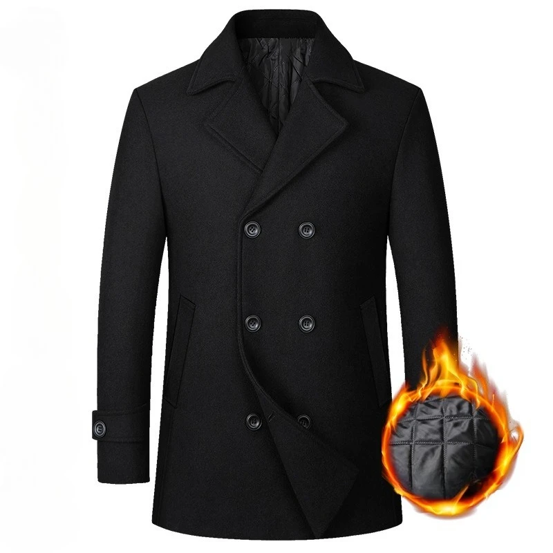 Cappotto Lungo da Uomo in Lana - Wool Coat Peacoat recensione e prezzo