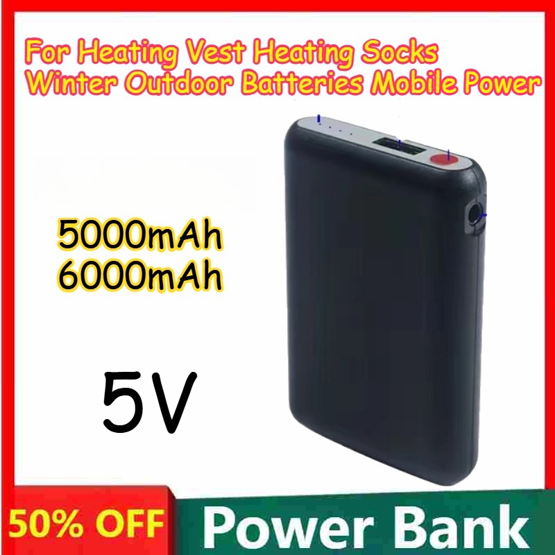 5000mAh 6000mAh 5V ricaricabil - Heated Vest Battery recensione e prezzo