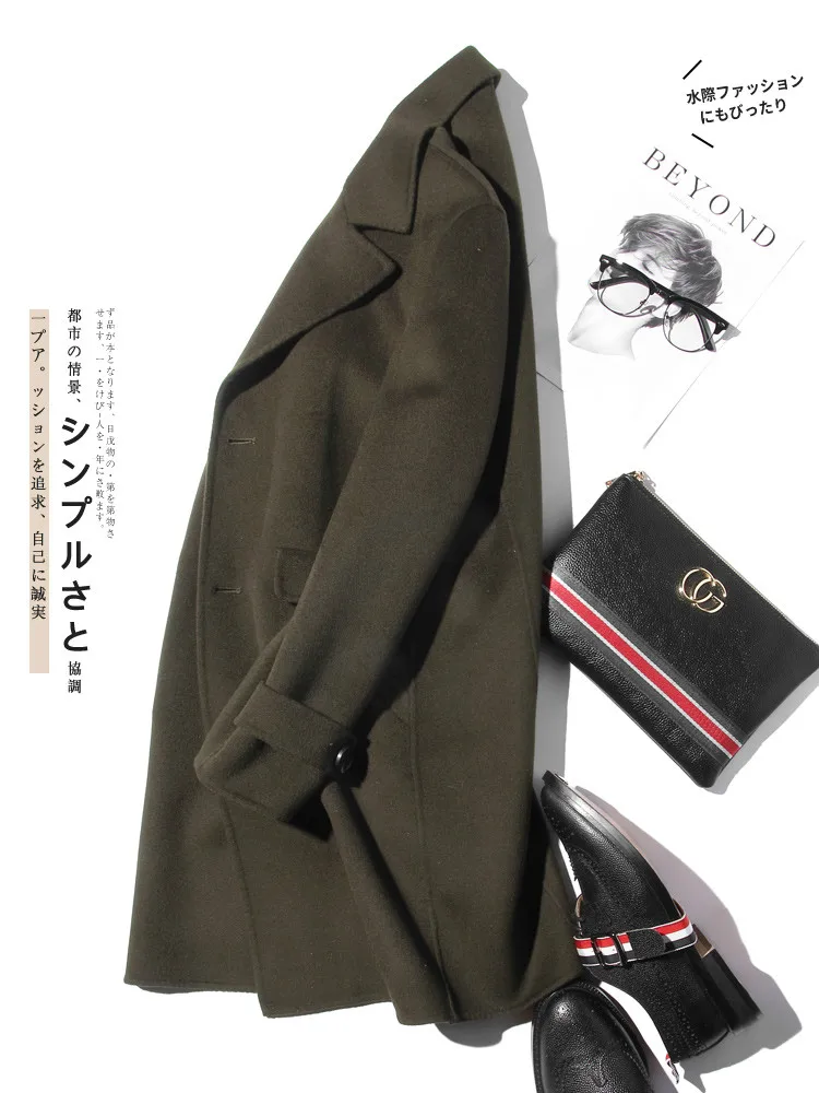 AYUNSUE 100% Lana Cappotto Da  - Wool Coat Peacoat recensione e prezzo