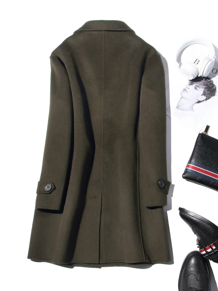 AYUNSUE 100% Lana Cappotto Da  - Wool Coat Peacoat recensione e prezzo