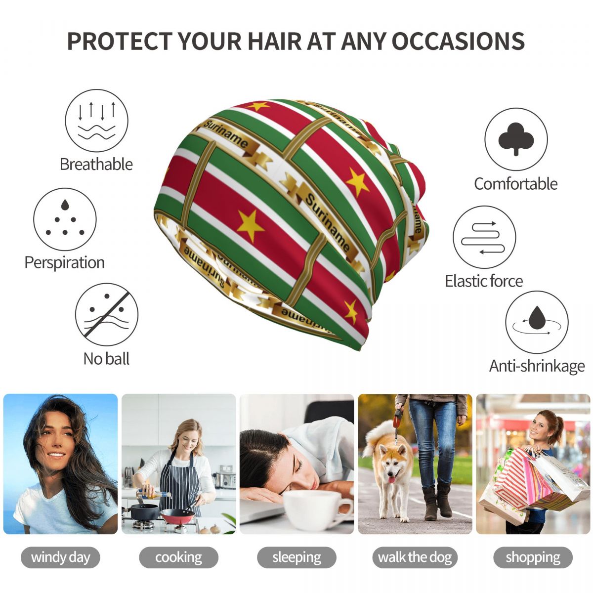 Prodotti con bandiera del Suri - Knit Beanie Hat Warm recensione e prezzo