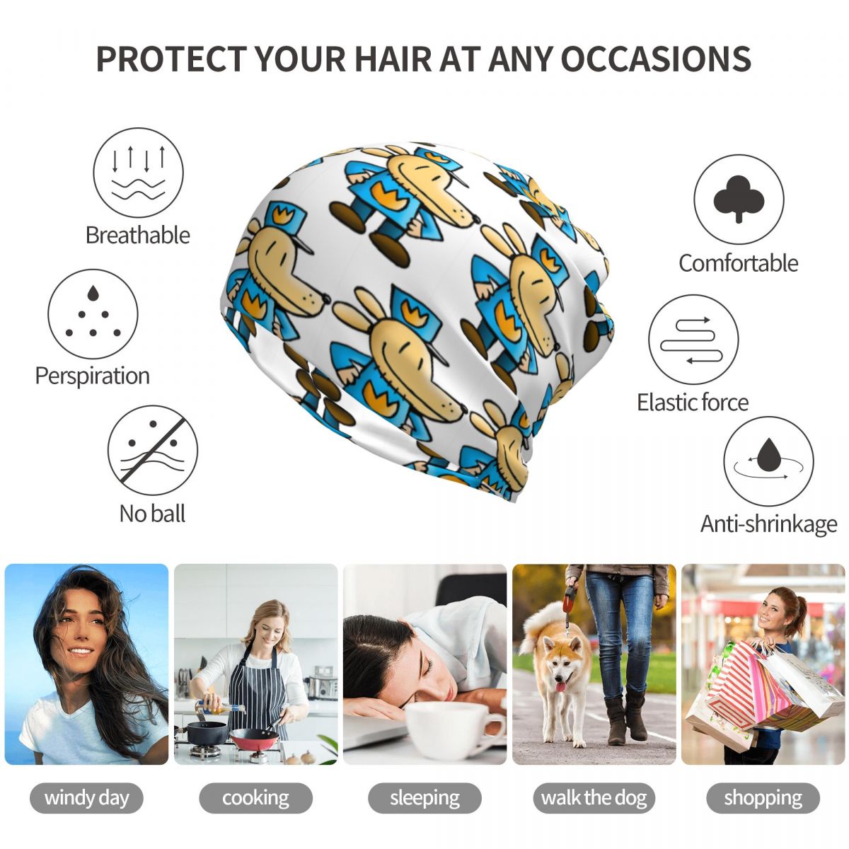 Bandana con Grafica Commedia D - Knit Beanie Hat Warm recensione e prezzo