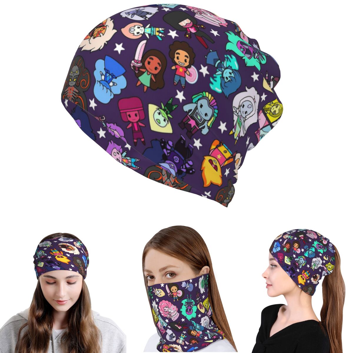 Crystal Gems Steven Universe B - Knit Beanie Hat Warm recensione e prezzo