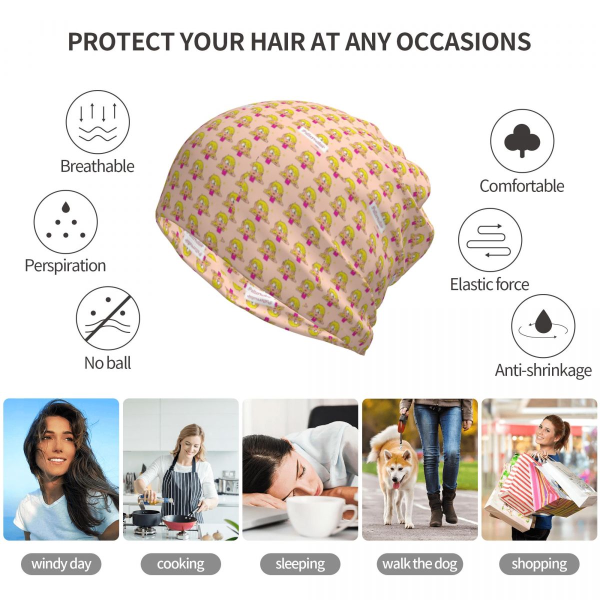 Lizzie Mcguire Cartoon Bandana - Knit Beanie Hat Warm recensione e prezzo