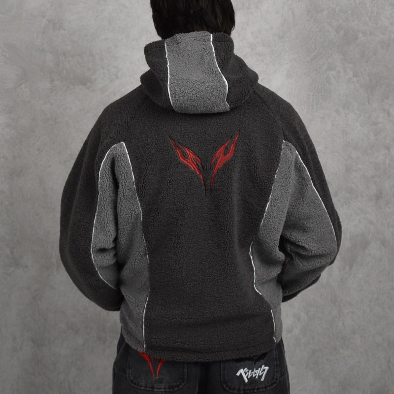 Giacca con cappuccio unisex in - Sherpa Hoodie Fleece recensione e prezzo