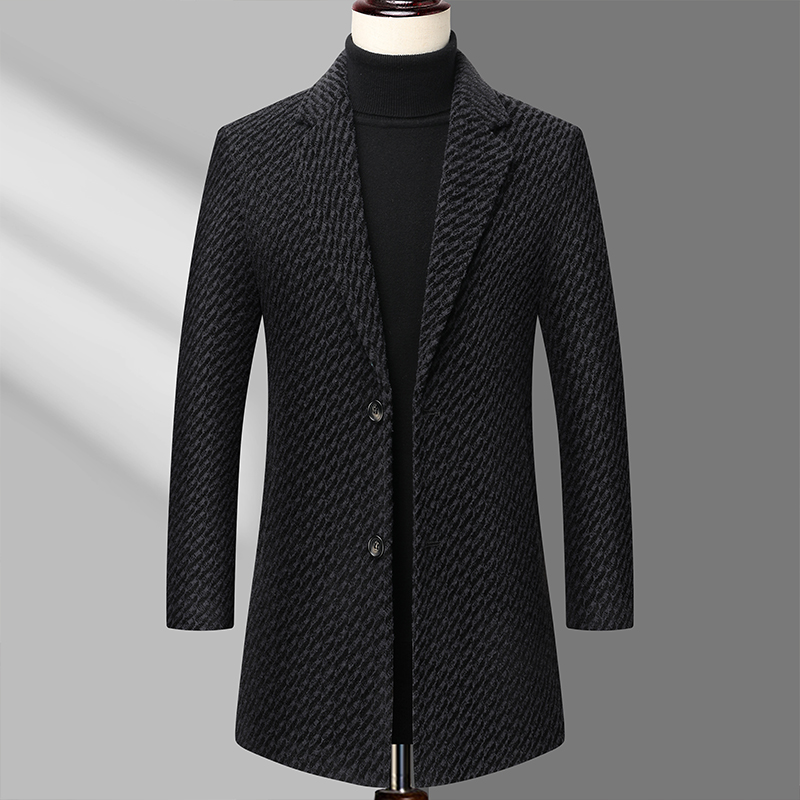 Cappotto lungo da uomo Giacca  - Wool Coat Peacoat recensione e prezzo