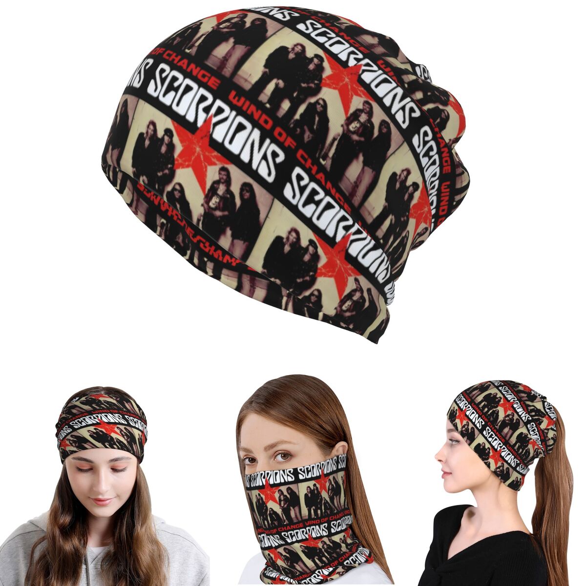 Scorpions Band Rock Bandana Co - Knit Beanie Hat Warm recensione e prezzo