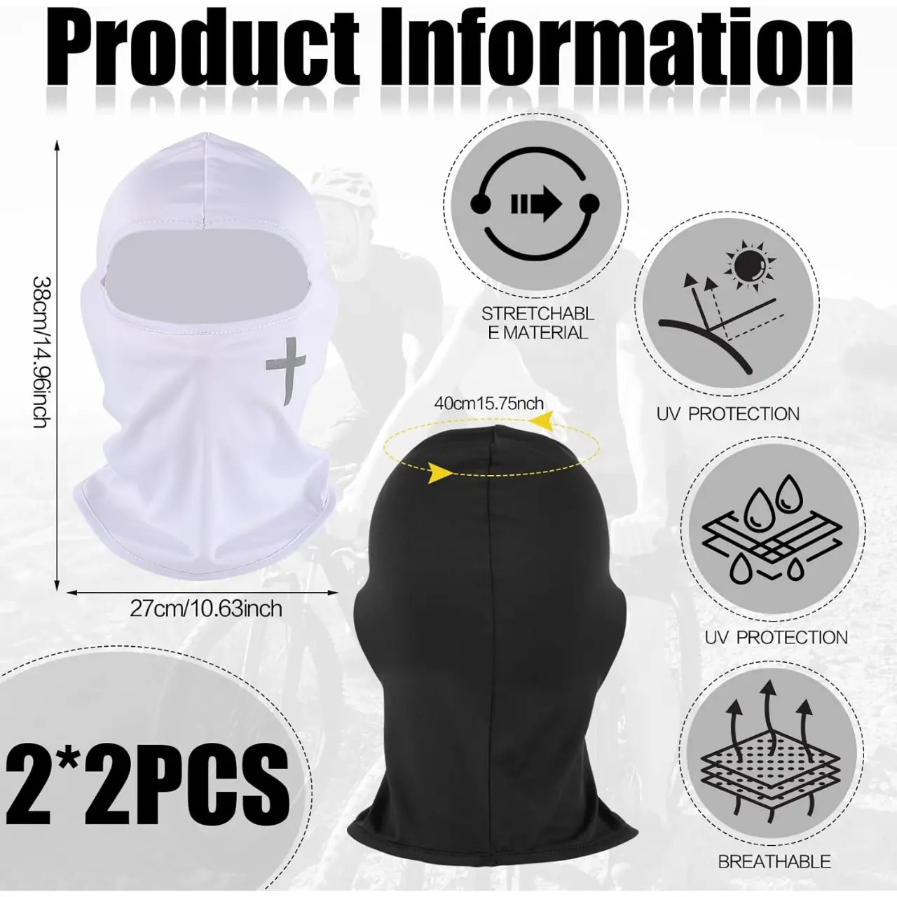 2 Pezzi Maschera Integrale Bal - Balaclava Ski Mask recensione e prezzo